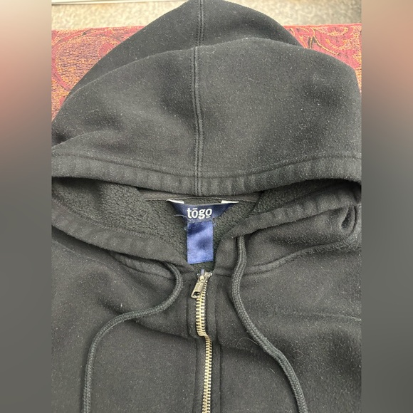 Boxy Blank Zip Up Hoodie - Picture 2 of 5
